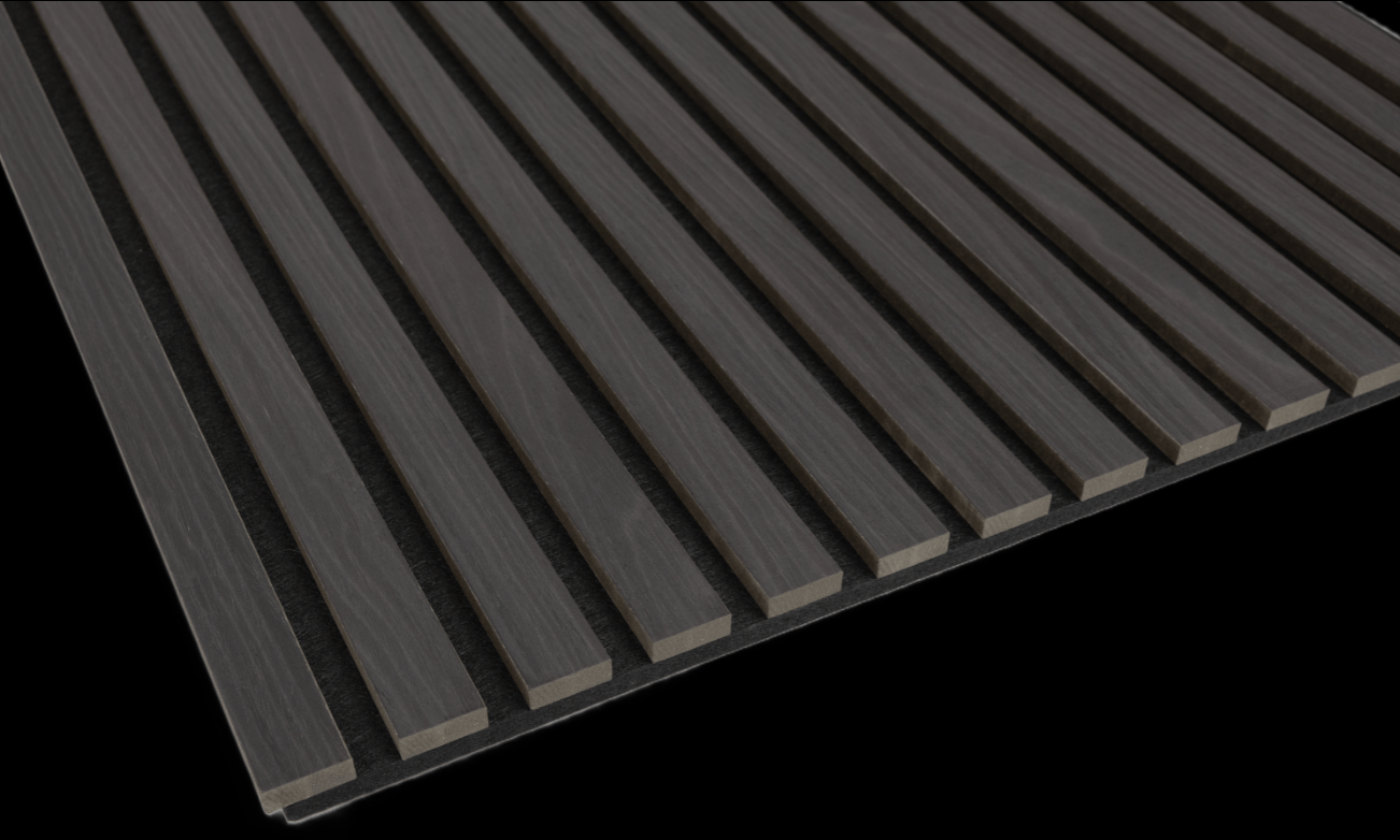 Koniseur - Akustikpaneel schwarz Oak 2400×600