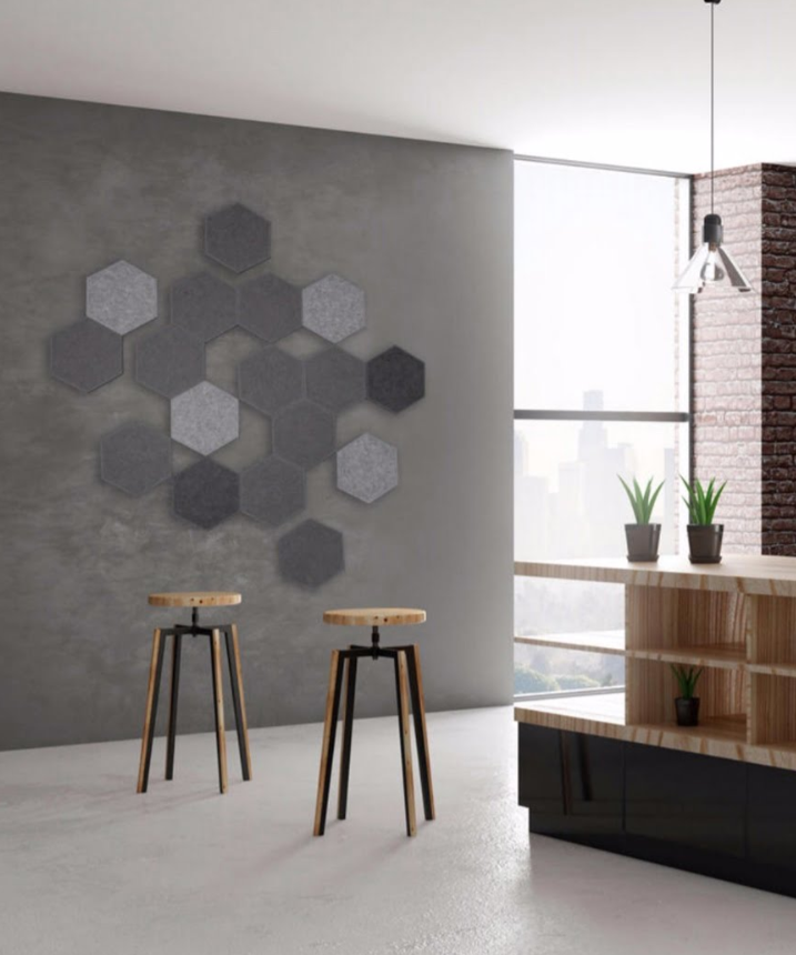 FILZ- Filz Hexagone in verschiedenen Farben und Größen