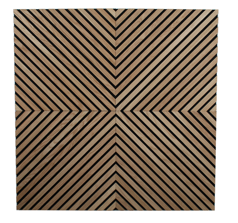 MUSELIVING - Diagonale Akustikplatte - 4'er Pack