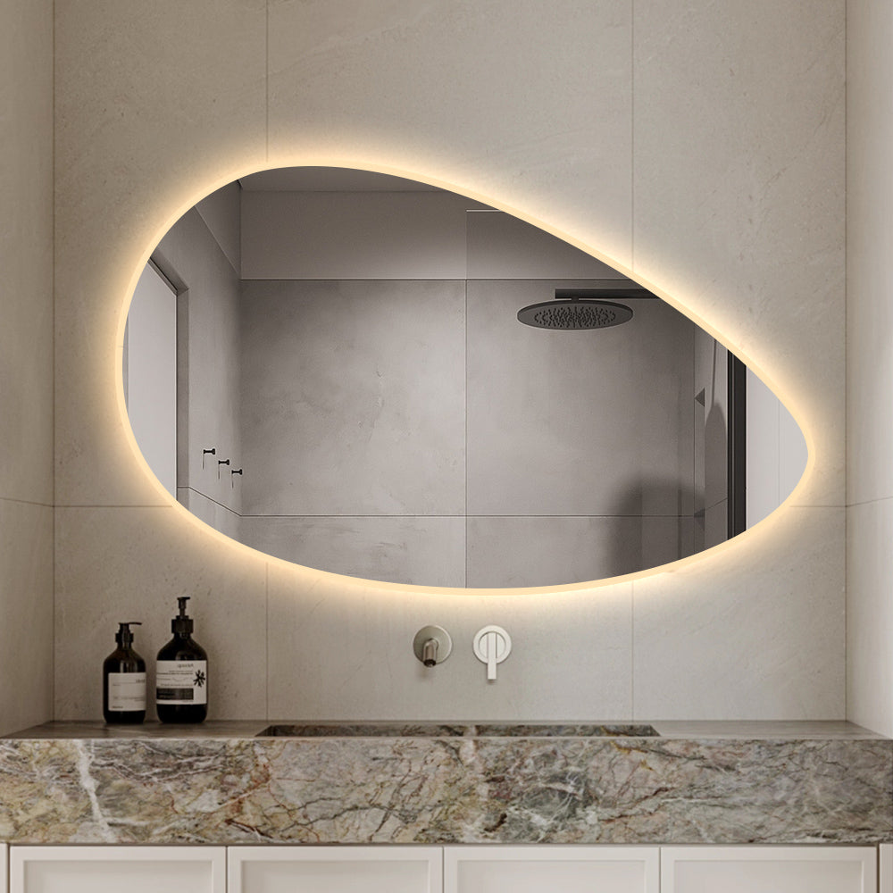 Premium organischer Backlight LED Spiegel 60x100 mit Antibeschlag-Funktion