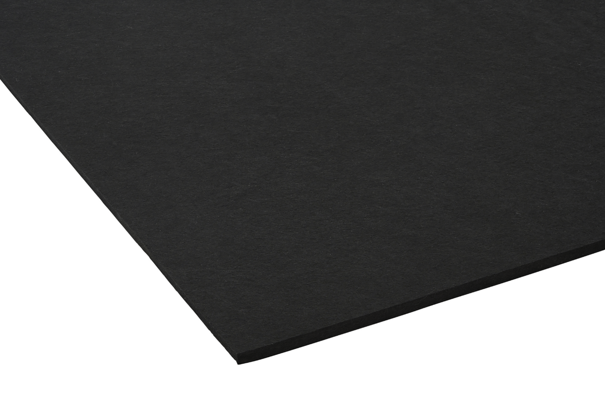 Premium-Filzplatte 2400x600x9 mm - Schwarz