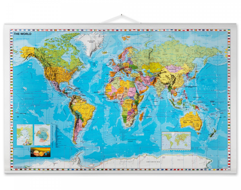Weltkarte 137 x 89 cm