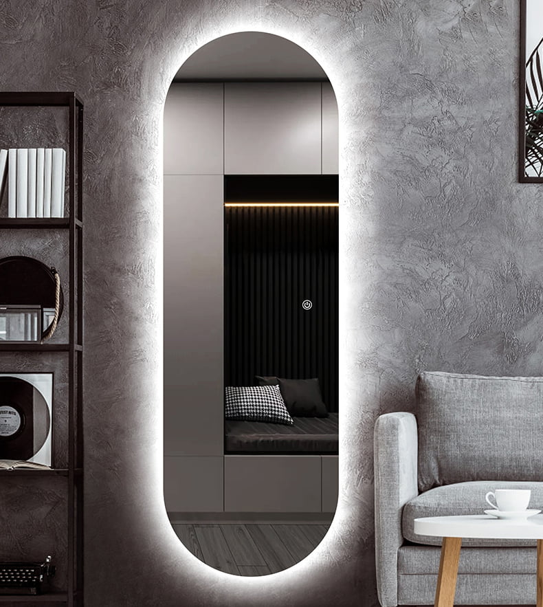 Premium-Spiegel Ida mit LED-Licht Hintergrundbeleuchtung
