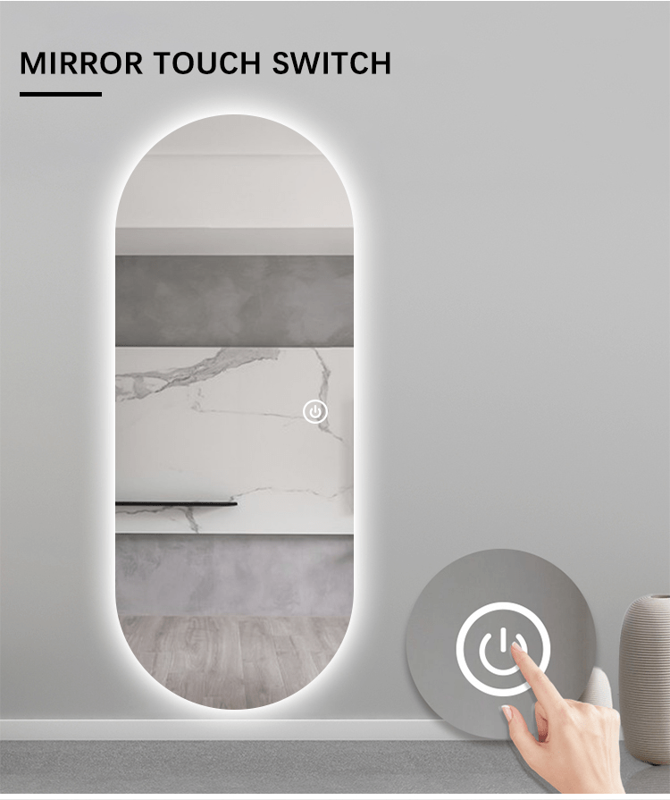 Premium-Spiegel Ida mit LED-Licht Hintergrundbeleuchtung