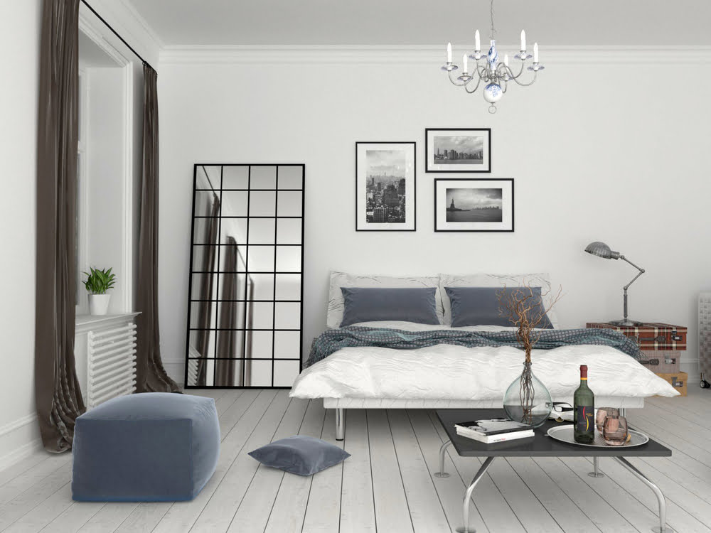 Spiegel mit schwarzen Rändern 200×100