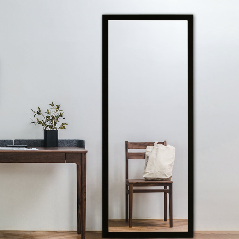 Premium-Spiegel mit schwarzem Rahmen - 80×180 cm