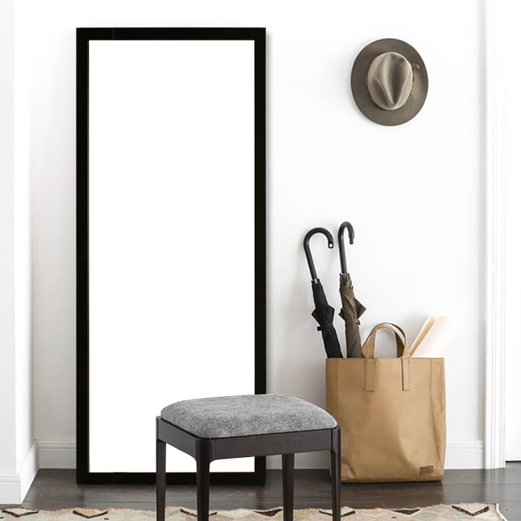 Premium-Spiegel mit schwarzem Rahmen - 80×180 cm
