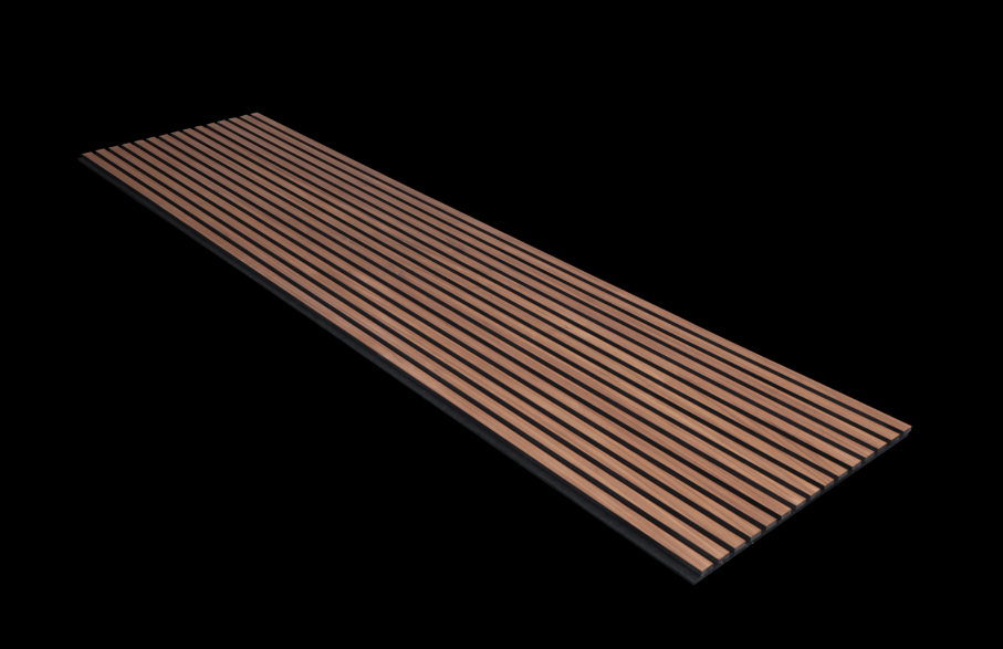 Premium Akustikpaneel Amerikanischer Nussbaum unbehandelt 2400×600