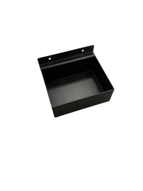 Schwarz pulverbeschichteter kleine box für Akustikplatte horizontal