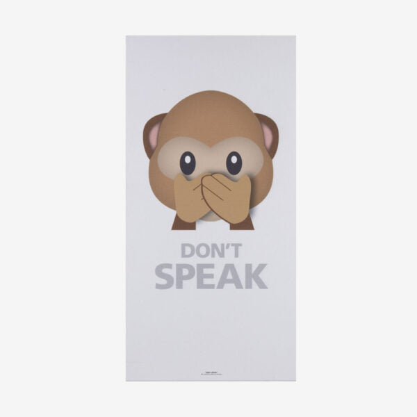 DESIGN - Don´t Speak Abe - 9x600x1200 mm - white