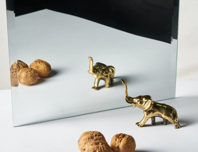 Selbstklebender Spiegel Glamour Silber - Alles Größen