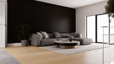 Koniseur - Akustikpaneel schwarz Oak 2400×600