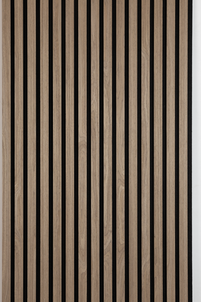 Koniseur - Akustikpaneel Ubh. schwarz Walnuss 2400×600