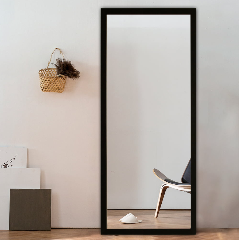 Premium-Spiegel mit schwarzem Rahmen - 80×180 cm